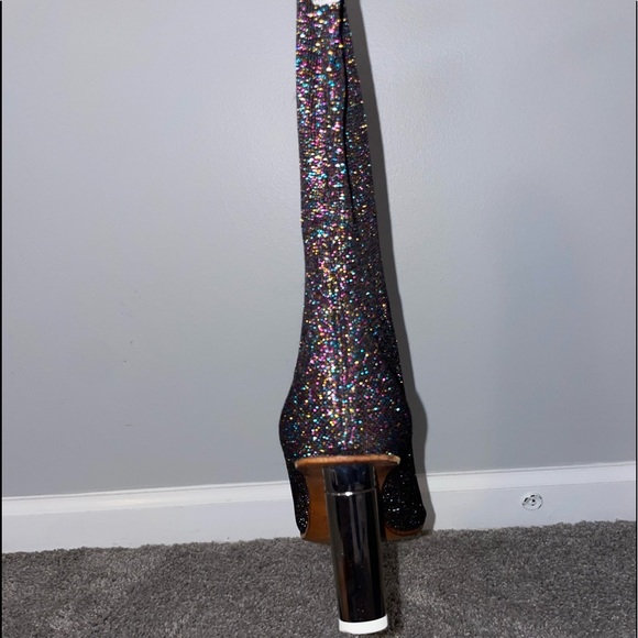 Vetements Purple Glitter Sock Heel - Picture 4 of 5